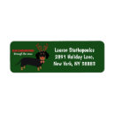 Search for dog snow return address labels Merry christmas