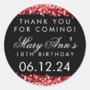 Search for 18th birthday thank you stickers Eighteen
