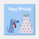 Search for cartoon birthday magnets Blue