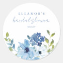 Search for light blue flower stickers Bridal shower