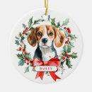 Search for beagle christmas tree decorations Snow