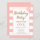 Search for peach butterfly birthday invitations Gold