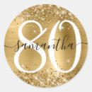 Search for 80 birthday gear stickers Gold