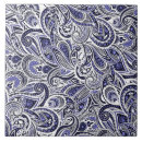 Search for blue paisley tiles White