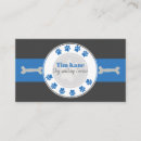 Search for bone white business cards Dog walker