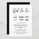 Search for lingerie shower hens party invitations Ooh la la