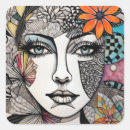 Search for womans face stickers Beautiful