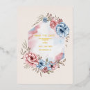 Search for shades of pink wedding invitations Watercolor flowers