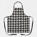 Search for houndstooth aprons Black