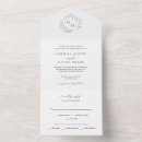 Search for diy monogram wedding invitations Black and white