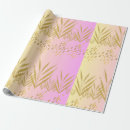 Search for palm leaf wrapping paper Pink
