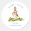 Search for easter round stickers Bunny