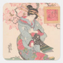 Search for japanese geisha stickers Ukiyo e