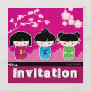 Search for kokeshi invitations Japanese