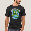 Search for peace on earth tshirts Peas
