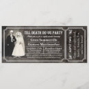Search for til death do us party invitations Vintage
