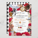 Search for late birthday invitations Wonderland