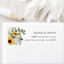 Search for sunflower wedding return address labels Elegant
