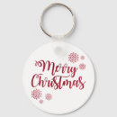 Search for greeting snowflake key rings Red