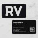 Search for recreational vehicle business cards Motorhome