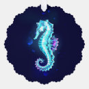 Search for seahorse christmas tree decorations Blue