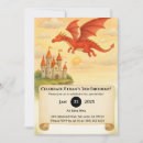Search for scroll birthday invitations Castle