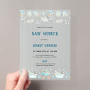 Search for modern baby boy shower invitations Blue stripes