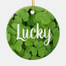 Search for clover christmas tree decorations Shamrock