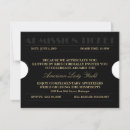 Search for admission ticket invitations Black