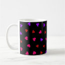 Search for red heart shape mugs Pattern