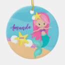 Search for mermaid christmas tree decorations Pink