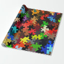 Search for jigsaw puzzle wrapping paper Colourful
