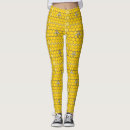 Search for bees on honeycomb leggings Yellow