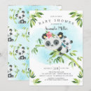 Search for panda baby boy shower invitations Cute