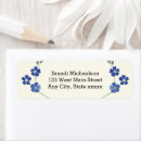 Search for forget me nots return address labels Floral