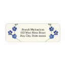 Search for forget me not return address labels Blue