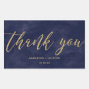 Search for navy and yellow wedding stickers Thank you