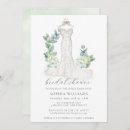 Search for branch of a bridal shower invitations Soft pastel sage branches