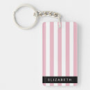 Search for and pink stripe key rings Geometric pattern