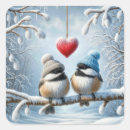 Search for winter chickadee stickers Snow