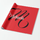 Search for monogram wrapping paper Black and white
