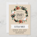 Search for spooky baby shower invitations Bat