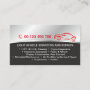 Search for diagnostic business cards Mechanic
