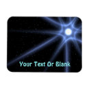 Search for shining star magnets Blue