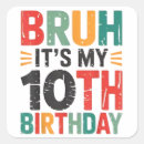 Search for 10th birthday stickers Celebration