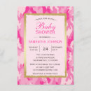 Search for pink camo baby shower invitations Trendy