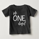 Search for mr onederful baby shirts One year old