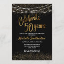 Search for black light birthday invitations Black and gold