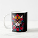 Search for sugar skull cat mugs Skeleton