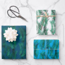 Search for tropical leaves wrapping paper Blue
